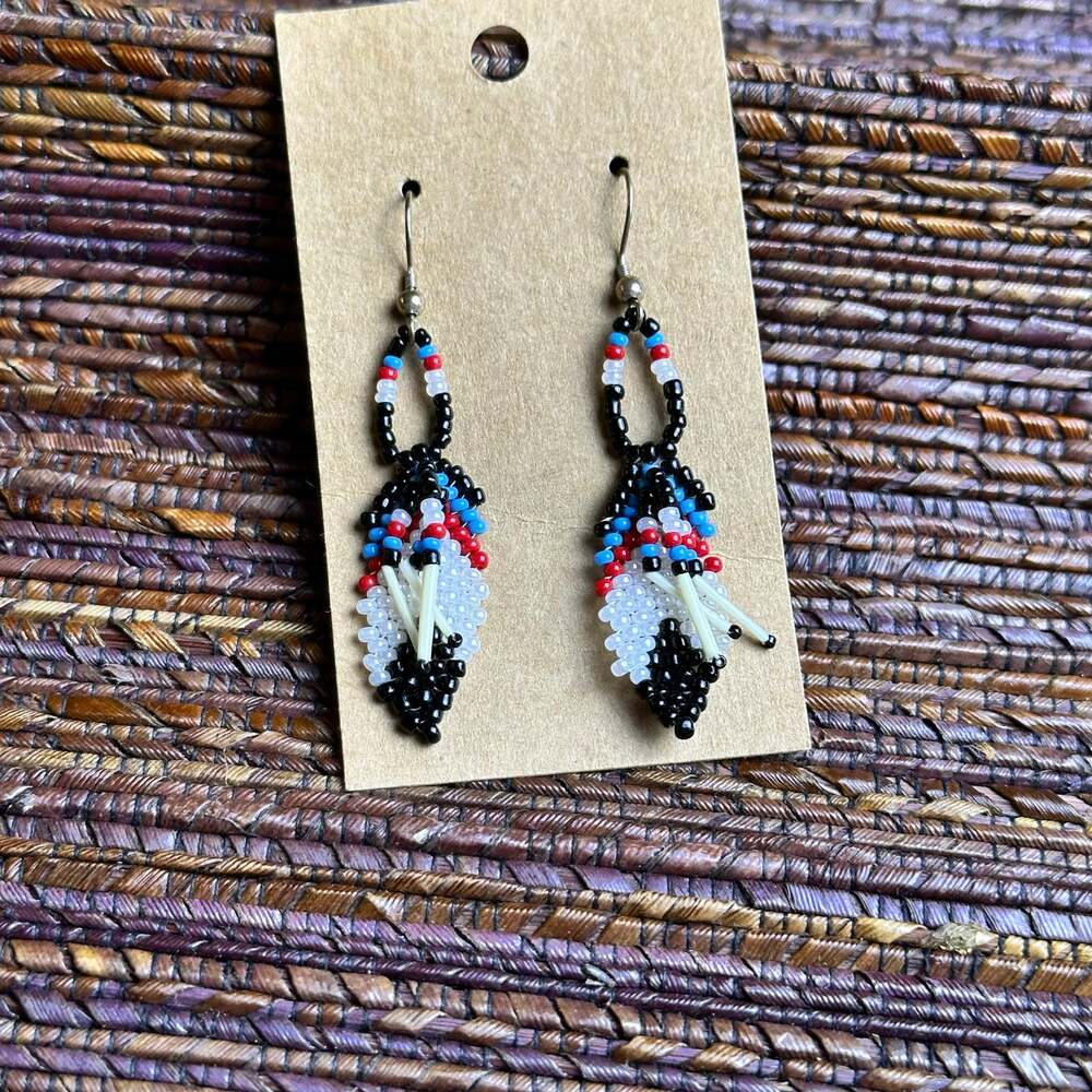 BOGO FREE SEED BEAD tribal native earrings